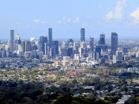 远眺布里斯班城市风景