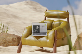 笔记本电脑贴图样机