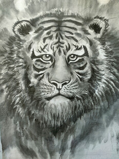  水墨老虎