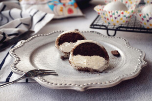 巧克力奶油馅雪媚娘