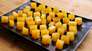 芒果Q糖果冻布丁