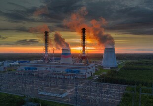 火力发电站燃煤发电厂冷却塔图片