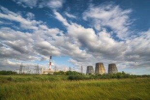 火力发电站燃煤发电厂冷却塔图片