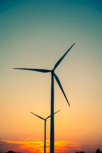 风力风能发电站风车清洁能源