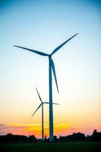 风力风能发电站风车清洁能源