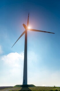 风力风能发电站风车清洁能源