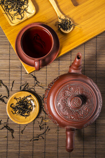 茶文化紫砂壶泡茶场景