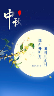 中秋节日海报展板