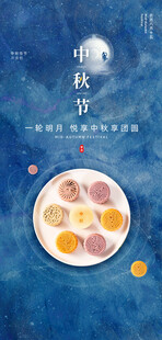 中秋节日海报展板