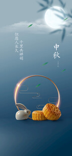 中秋节日海报展板