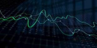 财务数据图表统计全息影像