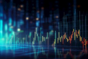 财务数据图表统计全息影像