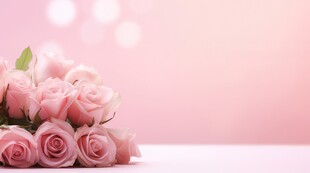 红玫瑰礼物蝴蝶结情人节素材图片