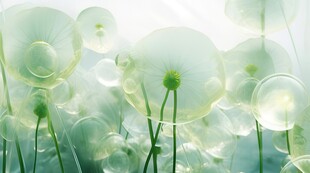 清爽鲜花花瓣花朵露珠背景图