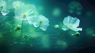 清爽鲜花花瓣花朵露珠背景图