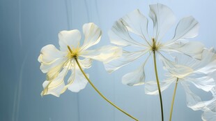 清爽鲜花花瓣花朵露珠背景图