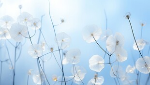 清爽鲜花花瓣花朵露珠背景图