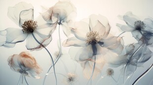 清爽鲜花花瓣花朵露珠背景图