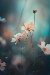 清爽鲜花花瓣花朵露珠背景图