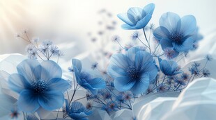 清爽鲜花花瓣花朵露珠背景图