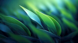 清爽荷叶叶子四叶草铜钱草露珠