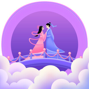 七夕情人节古风素材