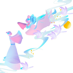 七夕情人节古风素材