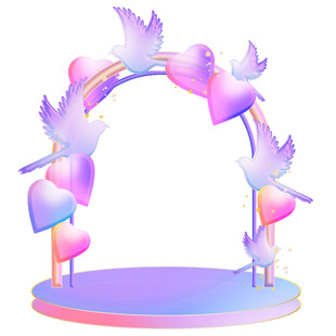 爱情鸟过门素材