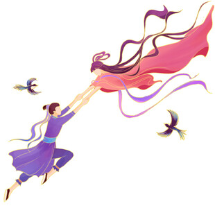 七夕情人节古风素材