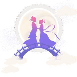 七夕情人节古风素材