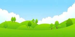 春光明媚户外风景鲜花草地