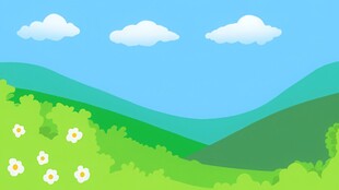 春光明媚户外风景鲜花草地