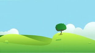 春光明媚户外风景鲜花草地