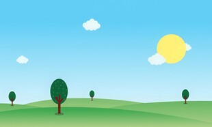 春光明媚户外风景鲜花草地