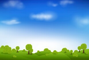 春光明媚户外风景鲜花草地