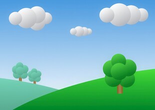 春光明媚户外风景鲜花草地