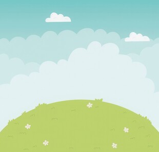 春光明媚户外风景鲜花草地