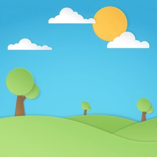 春光明媚户外风景鲜花草地