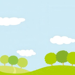 春光明媚户外风景鲜花草地