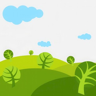 春光明媚户外风景鲜花草地