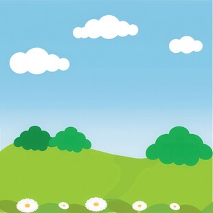 春光明媚户外风景鲜花草地