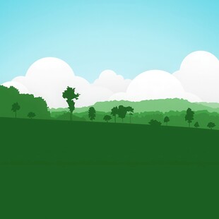 春光明媚户外风景鲜花草地