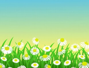 春光明媚户外风景鲜花草地