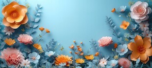 明媚清晨鲜花蝴蝶菊花叶子草地图