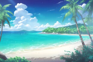 海面彩云彩霞风景