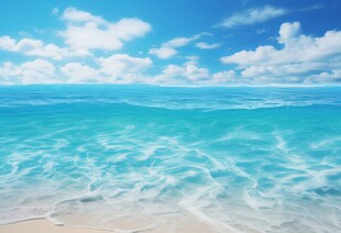 海面彩云彩霞风景