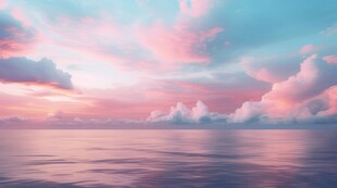 海面彩云彩霞风景