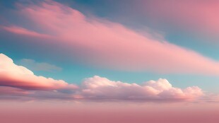 海面彩云彩霞风景