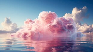 海面彩云彩霞风景