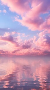 海面彩云彩霞风景